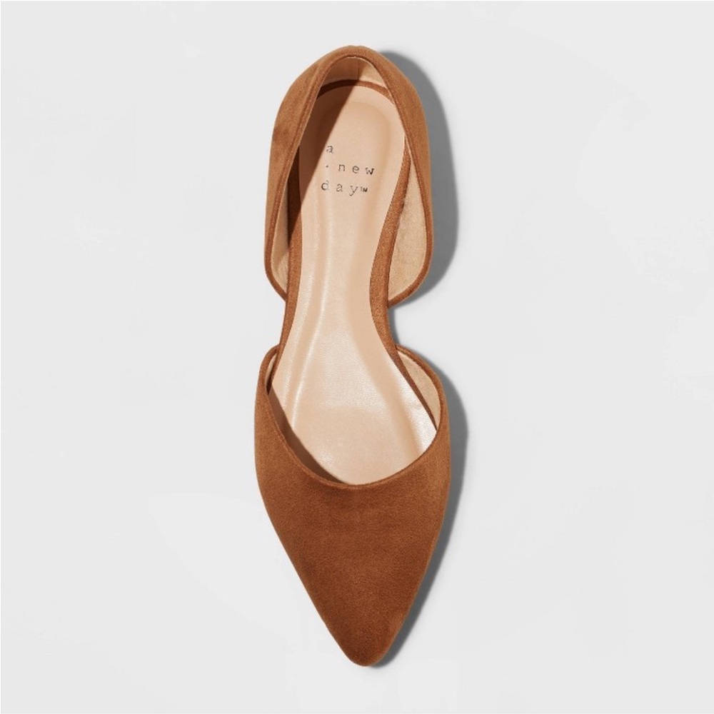 Ballet flats with cushioned insole